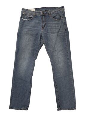 MBX Mens Recycled Fiber Straight Leg Blue Jeans 36x30 Sustainable Denim